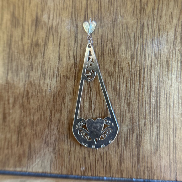 Vintage 14k SOLID GOLD Lavaliere Pendant - Picture 5 of 5